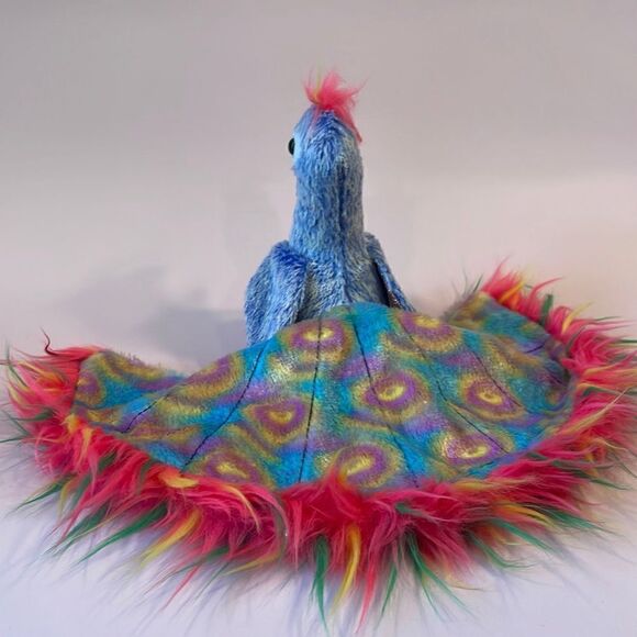 Original Ty Beanie Baby Flashy the Peacock (RETIRED) 2000 Ty Beanie Baby 7” long - Picture 3 of 6